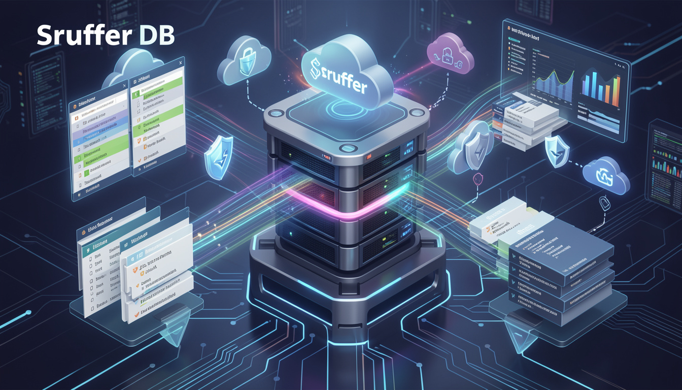 Visualization of Sruffer DB managing multi-model data efficiently with secure storage and fast queries